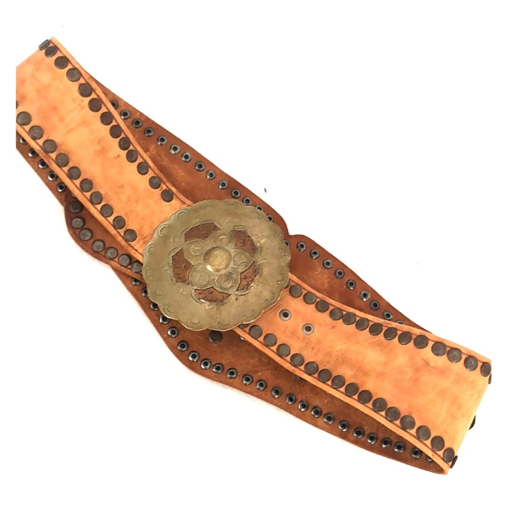 Morocco Hand Made Leather Belt One of a Kind